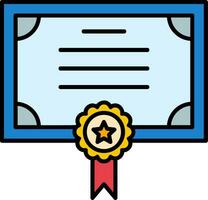 Standard Line Filled Icon vector