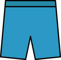 Shorts Line Filled Icon vector