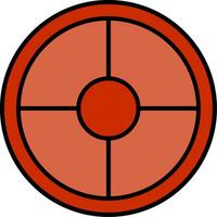 Weight Plates Line Filled Icon vector