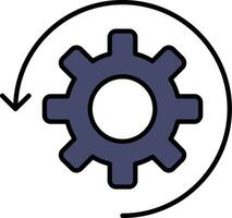 Automate Line Filled Icon vector