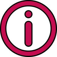 Information Line Filled Icon vector
