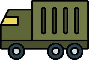 Truck Line Filled Icon vector