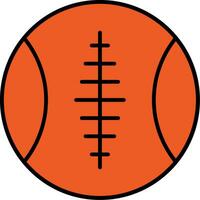 Sports Ball Line Filled Icon vector