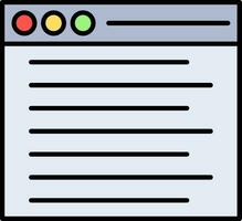 Web Line Filled Icon vector