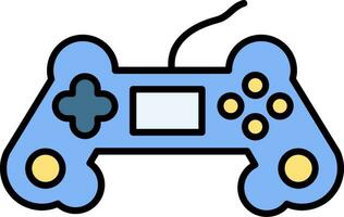 Game Controller Line Filled Icon vector