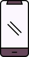 Smartphone Line Filled Icon vector