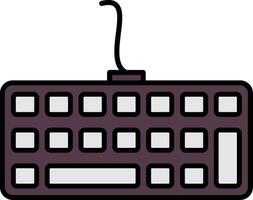 Keyboard Line Filled Icon vector