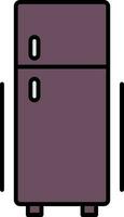 Fridge Line Filled Icon vector