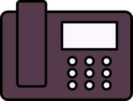 Telephone Line Filled Icon vector