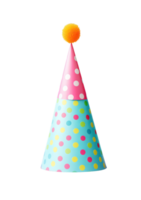 AI generated Colorful Party Hat On Transparent Background png