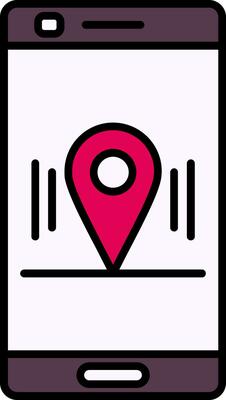 Location Line Filled Icon