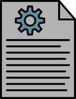 Report Line Filled Icon vector