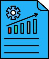 Management Line Filled Icon vector