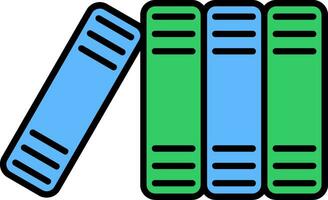 Files Line Filled Icon vector