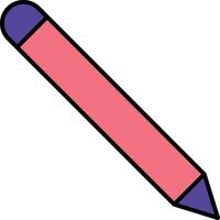 Pencil Line Filled Icon vector