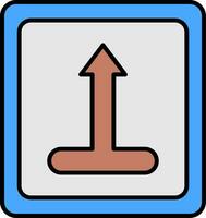 Merge Line Filled Icon vector
