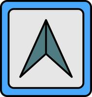 Cursor Line Filled Icon vector