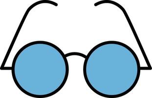 Eyeglasses Line Filled Icon vector