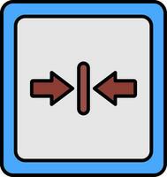 Minimize Line Filled Icon vector