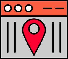 Web Line Filled Icon vector