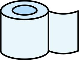 Tissue Roll Line Filled Icon vector