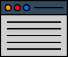 Web Line Filled Icon vector