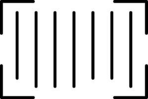 Barcode Line Filled Icon vector