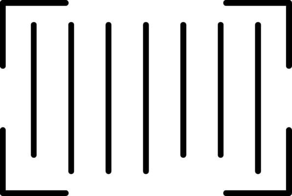 Barcode Line Filled Icon
