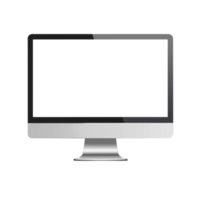 AI generated Sleek Modern Computer Monitor Isolated png