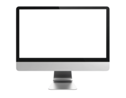 AI generated Modern Computer Monitor Isolated on Transparent png