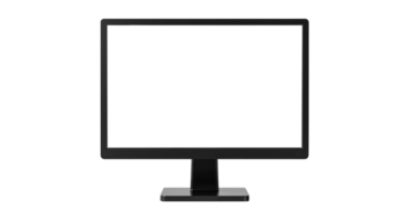 ai gerado lustroso moderno computador monitor isolado png