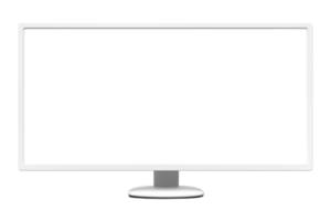 AI generated Ultrawide Monitor on Transparent Background png