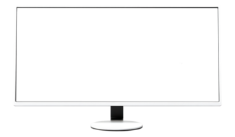 AI generated Ultrawide Monitor on Transparent Background, front view png