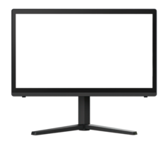 AI generated Modern Computer Monitor on Transparent Background png