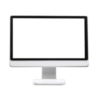 ai generado moderno computadora monitor aislado en transparente png