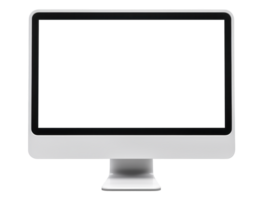 AI generated Sleek Modern Computer Monitor Isolated png