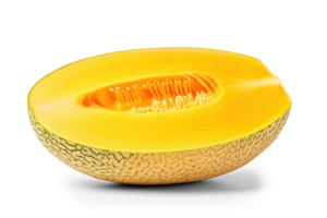 AI generated Fresh Melon Slice on Transparent Background png