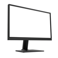 AI generated Modern Computer Monitor on Transparent Background png