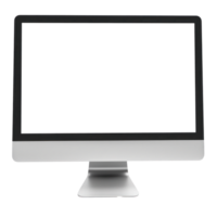 ai generiert modern Computer Monitor auf transparent Hintergrund png