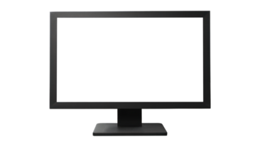 ai generiert modern Computer Monitor auf transparent Hintergrund png