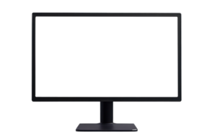 ai gerado moderno computador monitor isolado png