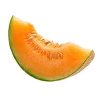 AI generated Fresh Melon Slice on Transparent Background png