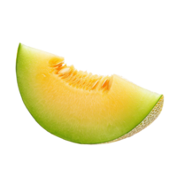 AI generated Fresh Melon Slice on Transparent Background png