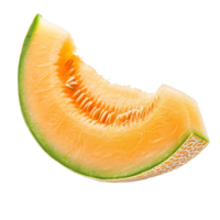 AI generated Fresh Melon Slice on Transparent Background png