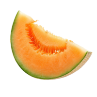 AI generated Fresh Melon Slice Isolated on Transparent png