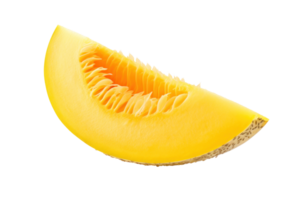 ai generiert frisch Melone Scheibe isoliert auf transparent Hintergrund png