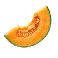 AI generated Fresh Melon Slice on Transparent Background png