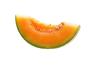 AI generated Fresh Melon Slice on Transparent Background png