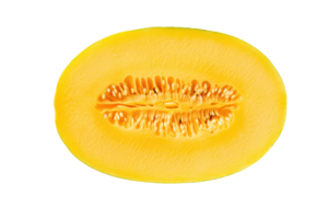 AI generated Fresh Melon Slice on Transparent Background png