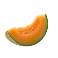 AI generated Fresh Melon Slice on Transparent Background png